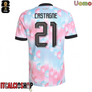 Belgio Timothy Castagne #21 Seconda Maglia Mondiali 2026 Manica Corta